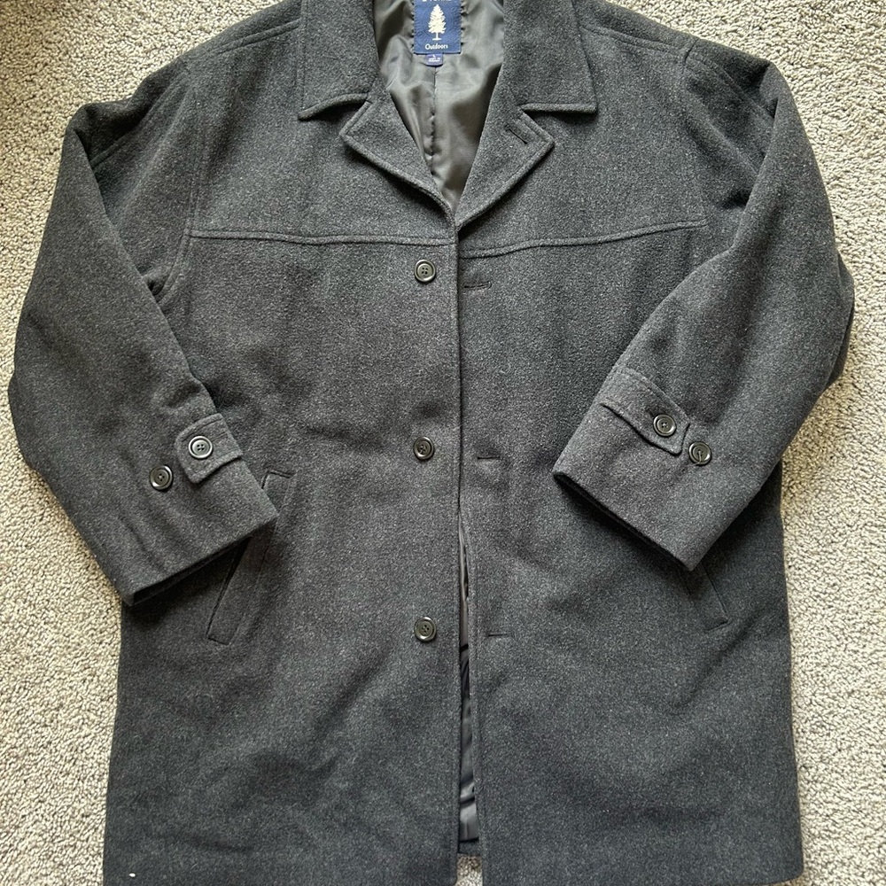 Roundtree & Yorke Charcoal Pea Coat